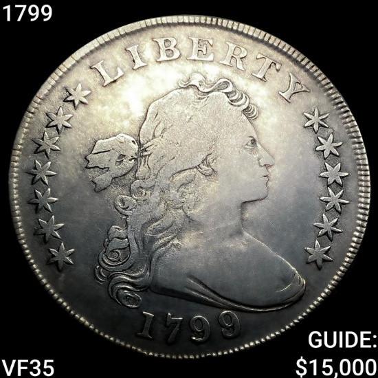 1799 Draped Bust Dollar ABOUT UNCIRCULATED
