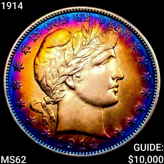 1914 Barber Half Dollar UNCIRCULATED
