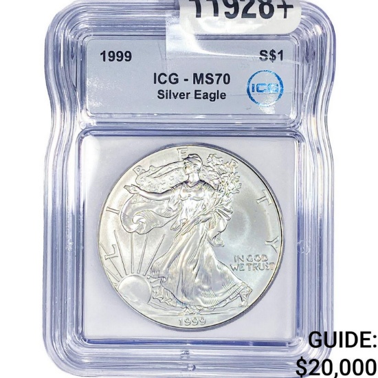 1999 Silver Eagle ICG MS70