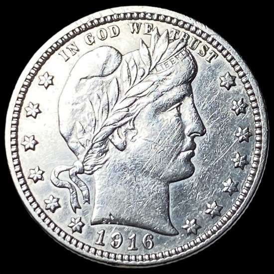 1916-D Silver Barber Quarter CLOSELY  UNCIRCULATED