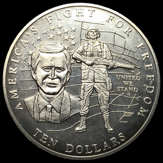 2002 Liberia Copper Nickel 10 Dollars KM-806