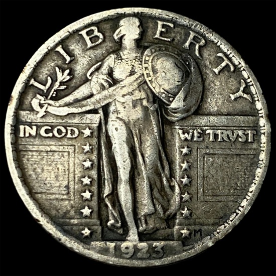 1923 Standing Liberty Silver Quarter NEARLY UNCIRCULATED