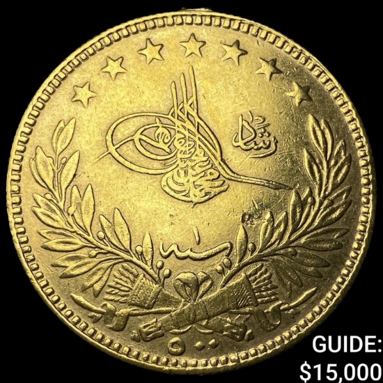 Ottoman Empire 1.0637oz Gold 500 Kurush