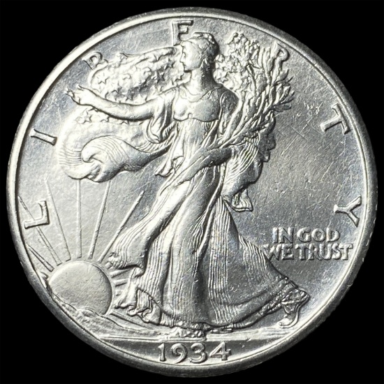 1934-S Silver Walking Liberty Half Dollar  UNCIRCULATED