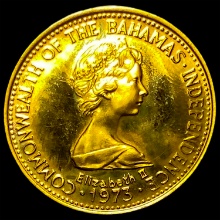 1974 Bahamas Gold $200 Independence Coin GEM PROOF