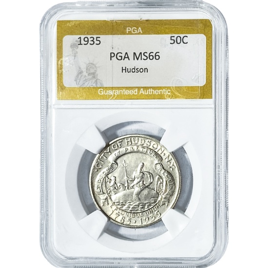 1935 Hudson Half Dollar PGA MS66