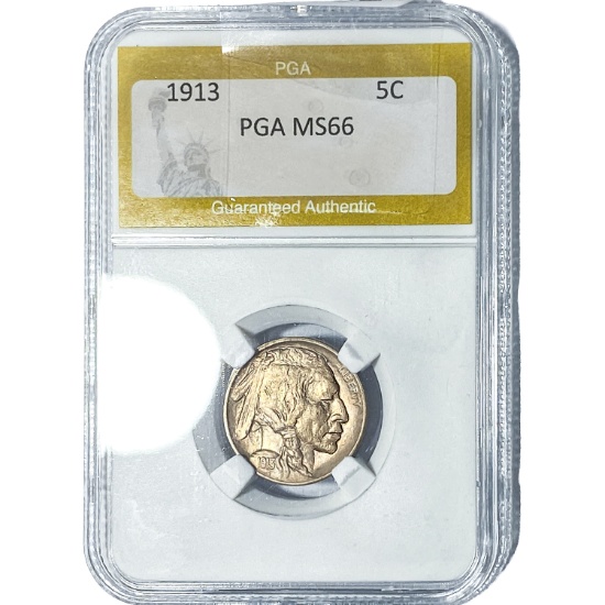 1913 Buffalo Nickel PGA MS66