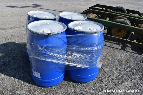 4 Plastic Barrels