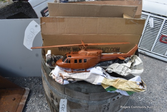Wooden Model Helicopter