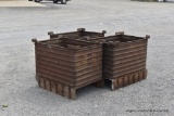 3 Steel Bins