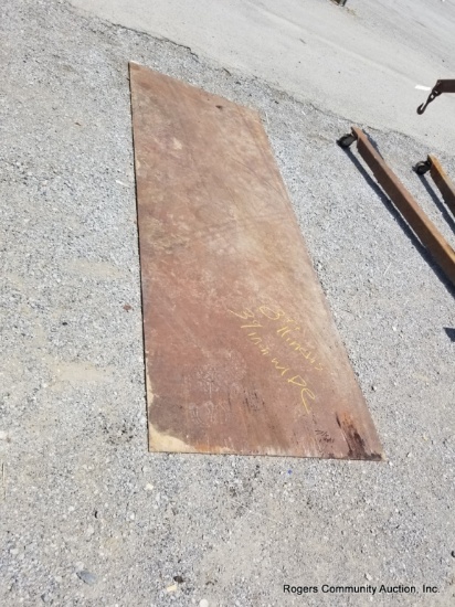8' X 39" 1/4" Sheet Steel