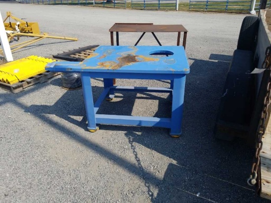 Blue Steel Welding Table