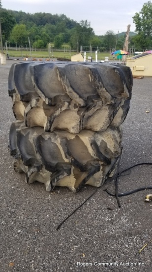 2 Tractor Tires & Wheels