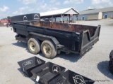 14' Dump Trailer W/ Tarp - No Title