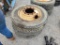 2 Semi Tires & Rims - 255/70r22.5