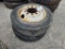2 Semi Tires & Rims - 255/70r22.5