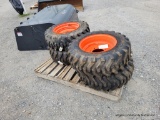 4 Skid Loader Tires & Wheels - 10-16.5