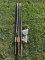 16 Steel Fence Posts & Bag Of Wire Clamps