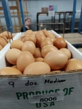 9 Doz Basket Medium Brown Eating Eggs