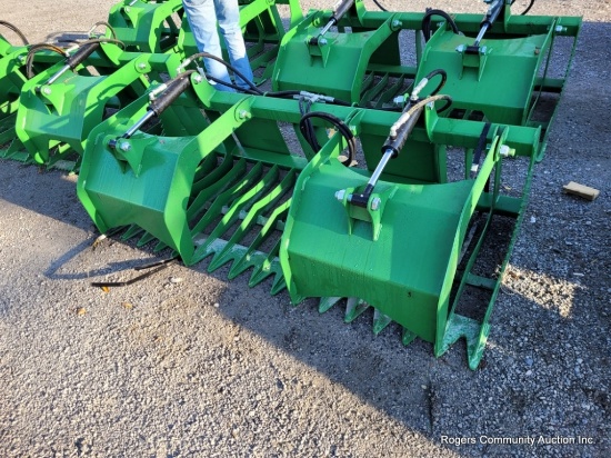 75" Skid Steer Rock & Brush Grapple