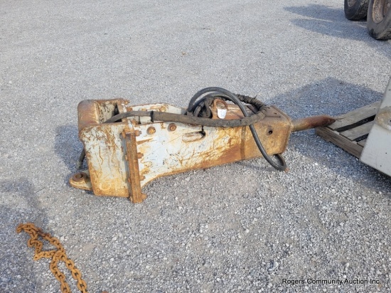 Excavator Breaker Attachment - Works