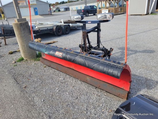 9' Snow Blade, Rubber Edge Quick Hook Up