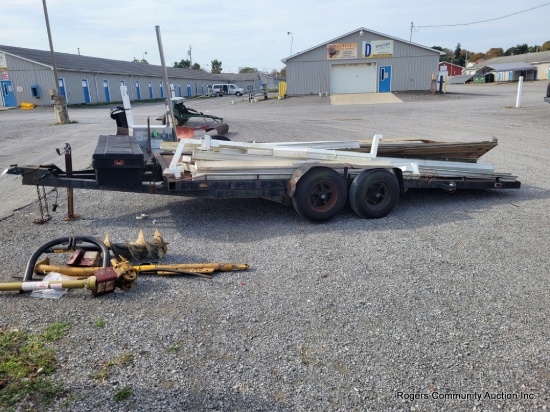 Tandom Axle Tilt Deck Trailer & Contents