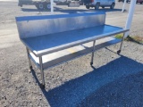 Stainless Work Table On Wheels