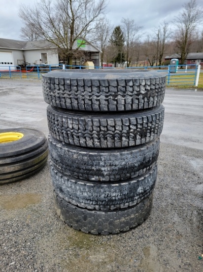 5 Semi Tires - 11223s