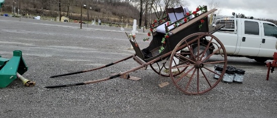 1800 Original Draft Horse Cart - Has Key For Bed
