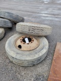 2 Semi Tires & Wheels