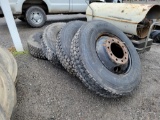 4 Semi Tires & Wheels