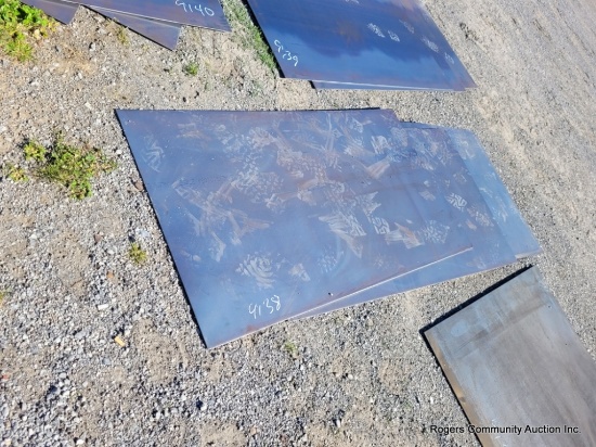 4 Sheets - 34" X 61" 8ga Steel