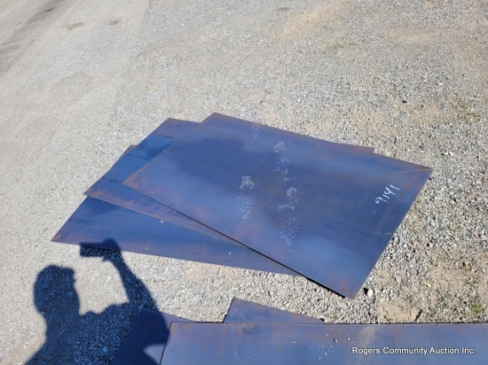4 Sheets - 34" X 61" 8ga Steel