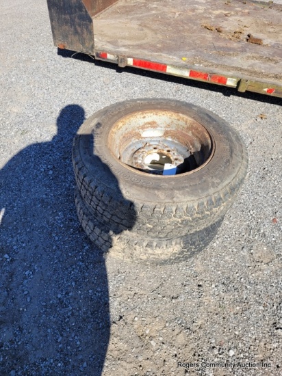 2 Tires & Wheels - 8.75r16.5lt