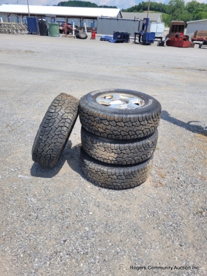 4 - P245/70r16 Tires On Chevy Wheels