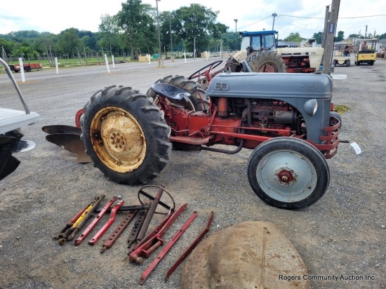Ford 8n Tractor W/ 2 Bottom Plow