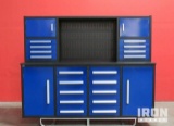 Unused 2022 Steelman 7 Ft Work Bench W/ 18 Drawers