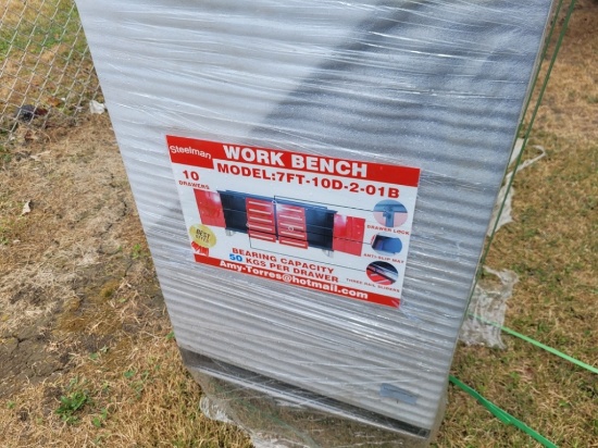Unused 2022 Steelman 7ft Work Bench