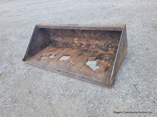 72" Bucket For Skid Loader - Has Holes