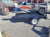 Black Single Axle Trailer