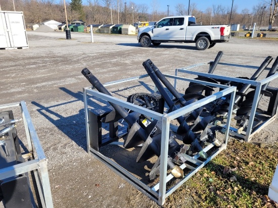 Greatbear Skid Steer auger w/ 3 bits