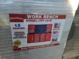 Steelman Workbench w/ 18 Drawers & 4 Cabinets