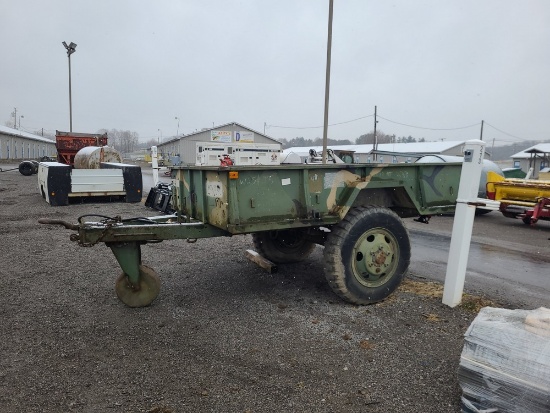 Single Axle Military Trailer w/ Pintle Hitch - No Title