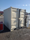 8' Container w/ 1 man door, 1 window and double doors