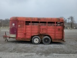 16ft Stock Trailer w/ Tack Area OH-No Title 2