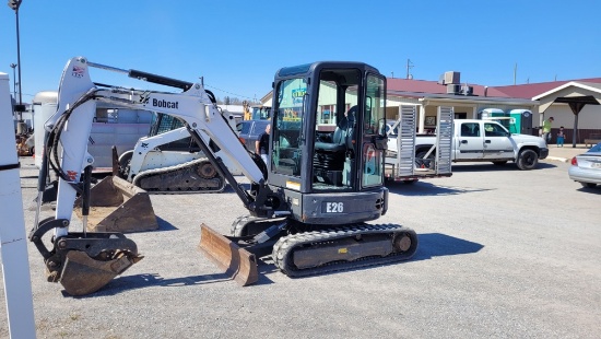 Bobcat E26 Mini Excavator w/ Full Cab