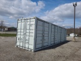 40' High Cube Shipping Container w/ Side Doors