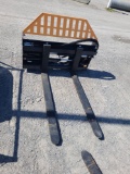 Wolverine Side Shift Pallet Forks for Skid Loader