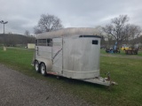 Ponderosa 14' Aluminum Horse Trailer - 2 Horse Slant